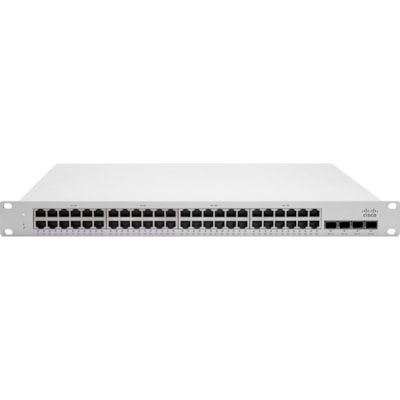 Meraki MS225-48FP Ethernet Switch - 48 Ports - Manageable - Gigabit Ethernet, 10 Gigabit Ethernet - 10/100/1000Base-T, 10GBase-X - 3 Layer Supported - Modular - 882 W Power Consumption - Twisted Pair, Optical Fiber - 1U - Rack-mountable, Desktop - Lifetime Limited Warranty  PERP 