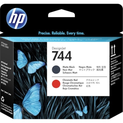 HP - Têtes d'impression 744 D'origine Jet d'encre - Noir mat, Rouge chromatique - 1 - Jet d'encre - 1  PRHD 