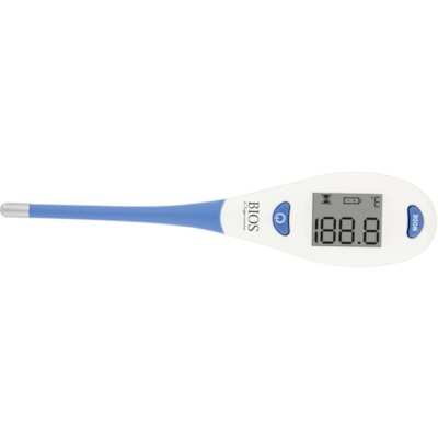 BIOS Medical - thermomètre numérique - Rappel mémoire, Arrêt automatique - Pour Oral, Par voie rectale, Aisselles  