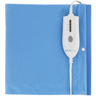 BIOS Medical Living Digital Heating Pad With Moist Heat Technology - 2 Hour (Automatic Shut Off) - 15" (381 mm) x 12" (304.80 mm) - 9 ft (2.74 m) Cord - 4 Heat Settings - Plush 4 HEAT SETTINGS AUTO SHUT OFF