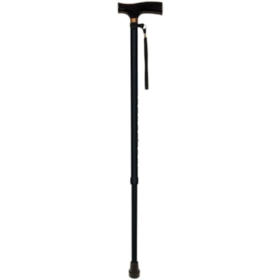 BIOS Medical Living Adjustable Aluminum Cane - 264 lb (119748.39 g) Load Capacity - Convenient Cane Strap, Lightweight, Derby Handle LIGHTWEIGHT ALUMINUM 