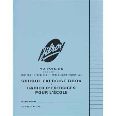 Hilroy Notebook - 40 Pages - Dotted Front Ruling - 7 1/8" (180.98 mm) x 9 1/8" (231.78 mm) Sheet Size - Recycled - 1 / Each 40 PG 9.125X7.125 