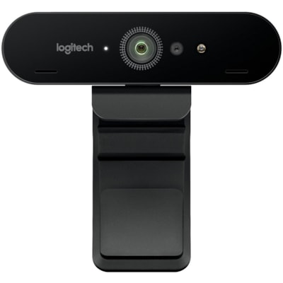 Logitech - Webcam BRIO - 90 fps - Noir - USB 3.0 - 4096 x 2160 Vidéo - Autofocus - Clip, Montage sur trépied - 5x Zoom Numérique - Microphone - Pour Ordinateur portable, Moniteur  PERP 