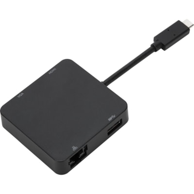 Targus USB-C DisplayPort Alt-Mode Travel Dock  - for Projector, TV - USB Type C - 2K, 4K - 2048 x 1152, 4096 x 2160 - 1 x USB 3.0 - 1 x USB Type-A Ports - Network (RJ-45) - 1 x HDMI Ports - HDMI - VGA - Black - Thunderbolt - Wired - Gigabit Ethernet - Windows, macOS, Android, Linux, ChromeOS   DOCKING STATING 