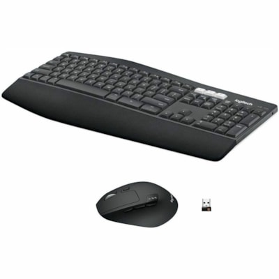 Logitech® MK850 Performance Wireless Keyboard and Mouse Combo - USB Wireless Bluetooth/RF Keyboard - USB Wireless Bluetooth/RF Mouse - Optical - 1000 dpi - 8 Button - Scroll Wheel - AAA, AA - Compatible with Desktop Computer, Smartphone, Notebook, Tablet for PC, Mac - 1 Each  