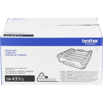 Brother DR431CL Imaging Drum - Laser Print Technology - 50000 Pages - Color - 1 / Each  FOR BROTHER COLOUR PRINTERS