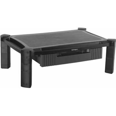 StarTech.com Adjustable Monitor Riser, Large, Drawer, Monitors up to 32" (22lb/10kg), Adjustable Height, Desk Monitor Stand - Free up desk space and work in greater comfort w/ this adjustable monitor stand - Monitor Riser - Drawer - Height Adjustable - Computer Monitor Riser Stand for Desk - Support  STND 