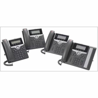 Cisco 7811 IP Phone - Refurbished - Corded - Corded - Wall Mountable - Charcoal - 1 x Total Line - VoIP - 2 x Network (RJ-45) - PoE Ports  PERP 