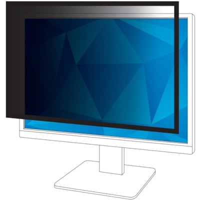 3M Framed Privacy Filter Black - For 22" (558.80 mm) Widescreen LCD Monitor - 16:10 - Scratch Resistant, Dust Resistant - 1 FRAMED  PF322WIDESCREEN 