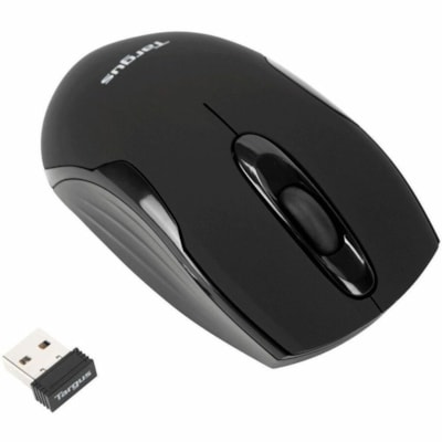 Targus W575 Wireless Mouse - Optical - Wireless - Radio Frequency - Black - USB - 1600 dpi - Scroll Wheel - 3 Button(s) - Symmetrical  WRLS 