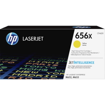 HP - Cartouche toner 656X (CF462X) D'origine Élevé Rendement Laser - Jaune - 1 chaque - Laser - Rendement Élevé - 1 Unité RENDEMENT ÉLEVÉ 22 000 PAGES 