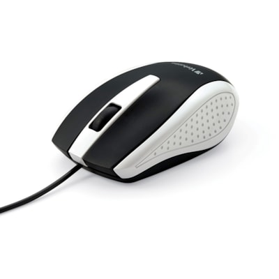 Verbatim Corded Notebook Optical Mouse - White - Optical - Cable - White - USB Type A - Scroll Wheel - 3 Button(s) - 1 Each SLEEK ERGONOMIC DESIGN SMOOTH PRECISE SCROLLING