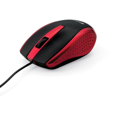 Verbatim - Souris optique filaire pour ordinateur portable - Blanc - Optique - Câble - Rouge - USB Type A - Roulettes avec frein - 3 Bouton(s) - 1 chaque DE CONCEPTION ERGONOMIQUE À DÉFILEMENT FLUIDE ET PRÉCIS