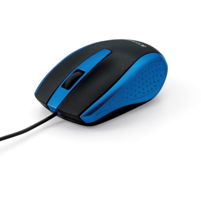 Verbatim Corded Notebook Optical Mouse - Blue - Optical - Cable - Blue - USB Type A - Scroll Wheel - 3 Button(s) - 1 Each SLEEK ERGONOMIC DESIGN SMOOTH PRECISE SCROLLING