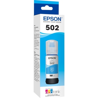 Epson T502, Cyan Ink Bottle - Inkjet - Cyan SOR 