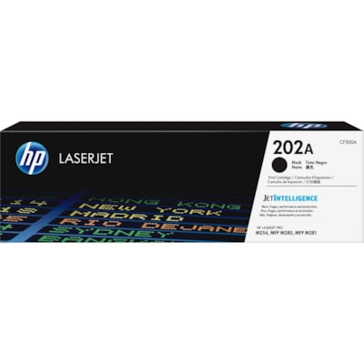 HP 202A (CF500A) Original Standard Yield Laser Toner Cartridge - Black - 1 Each - 1400 Pages TONER CARTRIDGE 1400 PG YIELD