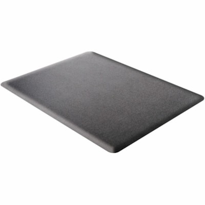Deflecto - Chair Mat Sit?Stand - Poste de travail - longueur de tapis 53 po (1346,20 mm) x largeur de tapis 45 po (1143 mm) x profondeur de tapis 0,800 po (20,32 mm) - Rectangulaire - Mousse - Noir - 1 chaque BLACK SS 