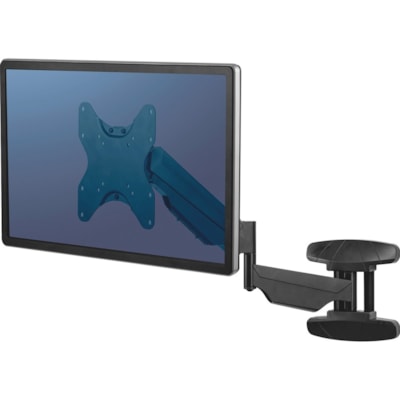 Fellowes - Fixation murale pour Moniteur, Téléviseur - Noir - 1 Écran(s) supportés - 42 po Support d'écran - 66 lb (29937,10 g) Capacité de charge - 1 chaque LIFT RANGE OF 11". GAS SPRING HOLDS 42"/66LB MONITOR