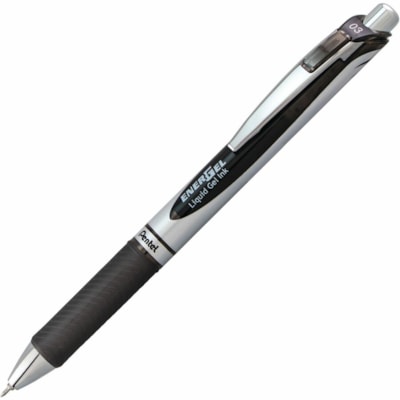 Pentel - Stylos rétractables RTX Deluxe - 0,3 mm (0,01 po) Pointe de stylo - Rechargeable - Rétractable - Ink Noir - A base de gel - 1 chaque PENTEL  RETRACTABLE  12/BOX 