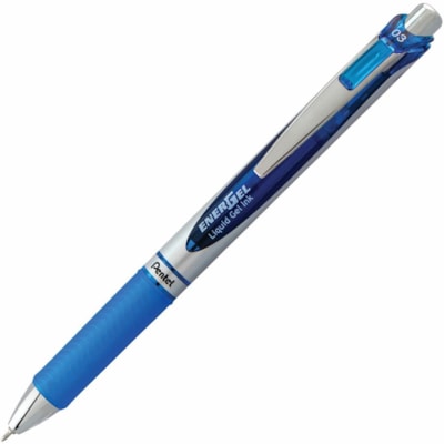 Pentel - Stylos rétractables RTX Deluxe - 0,3 mm (0,01 po) Pointe de stylo - Rechargeable - Rétractable - Ink Bleu - A base de gel - 1 chaque PENTEL  RETRACTABLE  12/BOX 