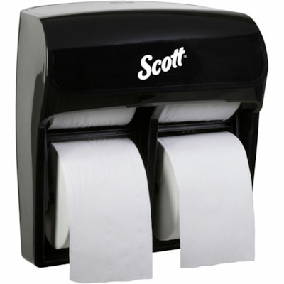 Scott - Distributeur de mouchoirs Pro - Dispenser Noir Rouleau - hauteur de 12,75 po (323,85 mm) x largeur de 11,25 po (285,75 mm) x profondeur de 6,19 po (157,23 mm) - Plastique - Compacte, Résistants - 1 chaque  