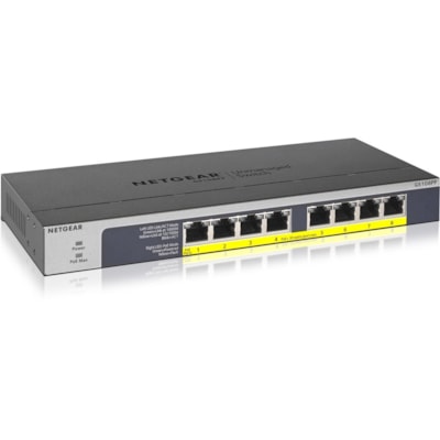 Netgear 8-port Gigabit Ethernet PoE+ Unmanaged Switch (GS108PP) - 8 Ports - 2 Layer Supported - Twisted Pair - Desktop, Wall Mountable, Rack-mountable - Lifetime Limited Warranty  PERP 
