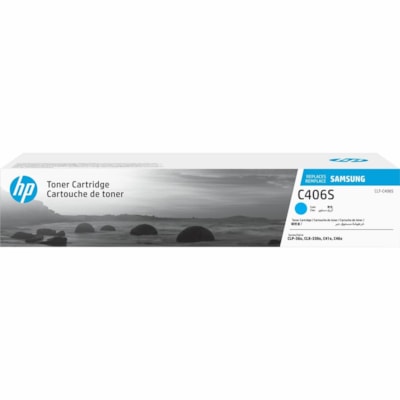 Cartouche toner CLT-C406S Laser - Cyan HP - Laser 1000 PAGE YIELD PREVIOUSLY SAMSUNG CLT-C406S