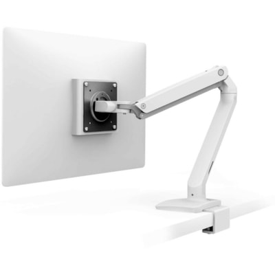 Ergotron Mounting Arm for Monitor, LCD Display - White - 1 Display(s) Supported - 34" Screen Support - 20 lb (9071.85 g) Load Capacity - 100 x 100, 75 x 75 onitor Arm with Under Mount C- Clamp