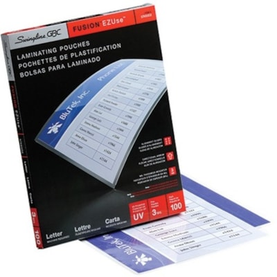 Swingline - Pochette de classeur EZUse - Laminating Pouch/Sheet Size : épaisseur de 3 mil (0,08 mm) - Résistant aux UV - 100 / emballage EZUSE 3 MIL  FLÈCHES DIRECTIONNELLES  EMB. DE 100