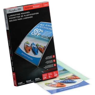 Swingline - Pochette de classeur EZUse - Laminating Pouch/Sheet Size : épaisseur de 5 mil (0,13 mm) - Résistant aux UV - 100 / emballage EZUSE 5 MIL  FLÈCHES DIRECTIONNELLES  EMB. DE 100