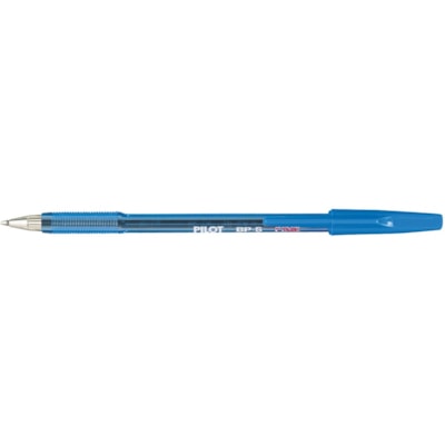 Pilot Ballpoint Pen - Fine Pen Point - Refillable - Clear Barrel - Stainless Steel Tip RIBBED PLASTIC GRIP USES RFJ3F-X SERIES REFILL
