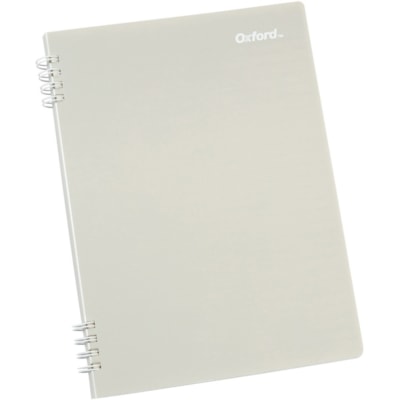 Oxford Stone Paper Notebooks - 60 Sheets - Wire Bound - 5 1/2" (139.70 mm) x 8 1/2" (215.90 mm) Sheet Size - Assorted Cover - Tear Resistant, Moisture Resistant - 1 Each COLLEGE RULE BLUE OR GREY 60 SHEETS