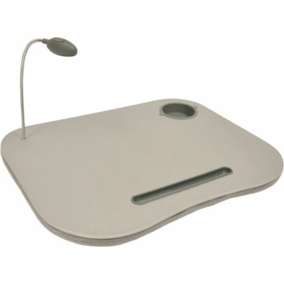 BIOS Living Lap Desk - Gray LARGE WORK SURFACE FLEXIBLE GOOSENECK LAMP