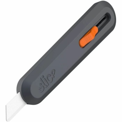 Slice Manual Utility Knife - Zirconium Oxide Blade - 0.83" (21.08 mm) Height x 1.40" (35.56 mm) Width x 6.06" (153.92 mm) Length - Ambidextrous, Durable, Handle, Lanyard Hole, Long Lasting, Retractable, Lockable Blade, Sturdy, Portable, Lightweight, Rust Resistant, ... - Polyoxymethylene (POM), Glas HANDLE TYPE-5 POSITION 