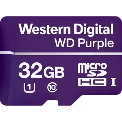Western Digital Purple WDD032G1P0A 32 GB Class 10/UHS-I (U1) microSDHC - 100 MB/s Read - 60 MB/s Write - 3 Year Warranty  FLSH 