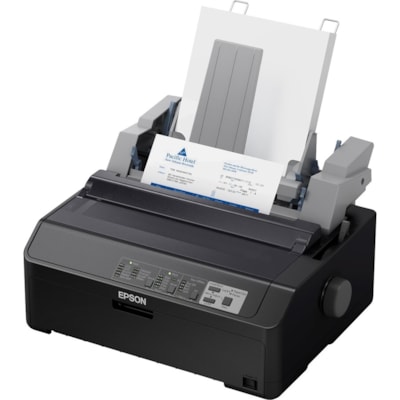 Epson LQ-590II 24-pin Dot Matrix Printer - Monochrome - Energy Star - 584 cps Mono - 8.50" (215.90 mm) Width x 11" (279.40 mm) Length - USB - Parallel  