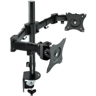 3M Clamp Mount for Monitor - Black - Height Adjustable - 2 Display(s) Supported - 28.5" (723.90 mm) Screen Support - 40 lb (18143.69 g) Load Capacity - 75 x 75, 100 x 100 - Steel - 1 Each  