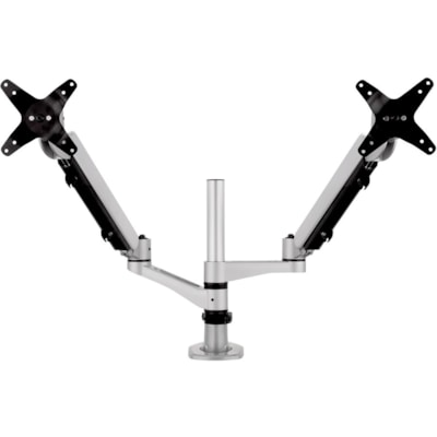 ViewSonic Spring-Loaded Dual Monitor Mounting Arm for Two Monitors up to 27" Each - 2 Display(s) Supported - 27" Screen Support - 30.86 lb (13997.86 g) Load Capacity - 75 x 75, 100 x 100 - VESA Mount Compatible onitor Mounting Arm  Full adju stability provides f