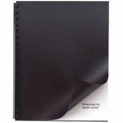 GBC - Solid format lettre Couverture de présentation - 8 1/2 po (215,90 mm) x 11 po (279,40 mm) - Plastique - Noir - 50 / emballage FORMAT LETTRE  EMB. DE 50 8 1/2 PO X 11 PO