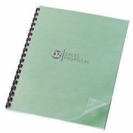 GBC Design View Letter Presentation Cover - 8 1/2" (215.90 mm) x 11" (279.40 mm) - 0.9 pt. (0.32 mm) - Poly, Plastic - Frost - 25 Piece SIZE 8 1/2 X 11" CLEAR VIEW BINDING COVER