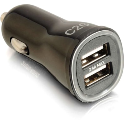 Legrand Smart 2-Port USB Car Charger, 2.4A Output - 12 V DC, 24 V DC Input - 5 V DC Output - 2.40 A B Car Charger  2.4A Output 