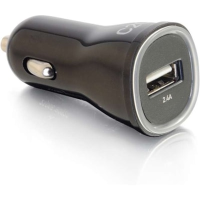 Legrand AV C2G 1-Port USB Car Charger  2.4A Output - The cha rger includes one US