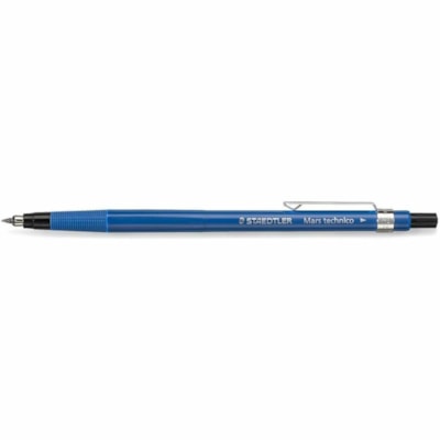 Staedtler Mars - Portemine Mars Technico - Lead 2 mm (0,08 po) Noir - HB - Rechargeable - Barrel Bleu Plastique - 1 Unité  