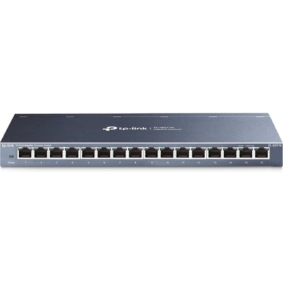 TP-Link 16-Port Gigabit Desktop Switch - 16 Ports - Gigabit Ethernet - 10/100/1000Base-T - 2 Layer Supported - 10 W Power Consumption - Twisted Pair - Desktop, Wall Mountable - 2 Year Limited Warranty  