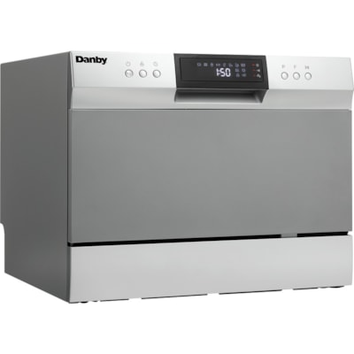 Danby 6 Place Setting Dishwasher - Countertop - 6 Place Settings - 11.73 L Capacity - 8 Programmes - 54 dB - Silver, Black  