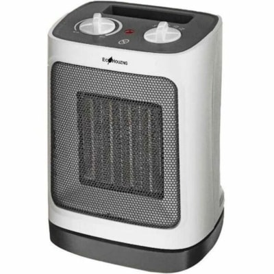 Ecohouzng Portable Ceramic Small Rooms Space Heater - Ceramic - 900 W to 1.50 kW - 2 x Heat Settings - Oscillation - Room - Portable - White Tower Ceramic Heater with Remo te