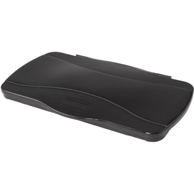 Rubbermaid Commercial - Couvercle de contenant Slim Jim - Rectangulaire - Métal - Noir POUR #166074-0  RUBBERMAID 
