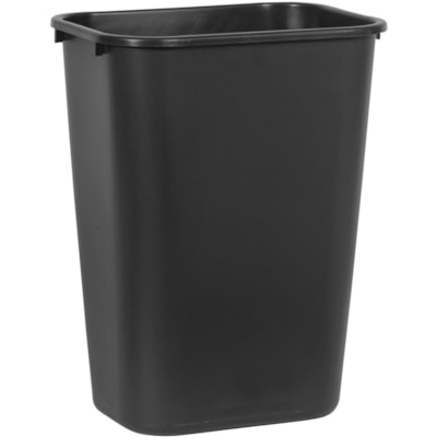 Rubbermaid - Poubelles de bureau Untouchable - 39 L Capacité - Rectangulaire - Facile à laver - hauteur de 20 po (508 mm) x largeur de 15,3 po (387,35 mm) x profondeur de 11 po (279,40 mm) - Noir NOIR CAPACITÉ 41 PINTES RECTANGULAIRE
