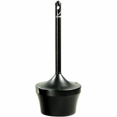 Rubbermaid Commercial Smokers Station - Weather Resistant, Fire-Safe, Handle - 38.7" (982.98 mm) Height x 16" (406.40 mm) Diameter - Steel, Galvanized Steel - Charcoal - 1 Unit CHARCOAL 