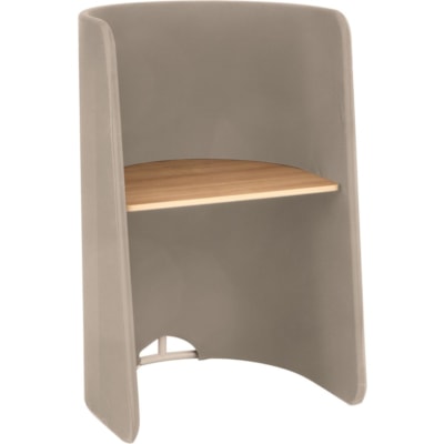 Safco - Poste de travail intimité Roam, gris foncé - Top Hêtre Rectangulaire, Laminées - largeur du plateau de table 34 po (863,60 mm) x profondeur du plateau de table 24 po (609,60 mm) - hauteur de 51,5 po (1308,10 mm) x largeur de 33 po (838,20 mm) x profondeur de 30 po (762 m DARK GREY PRIVACY WORKSTATION W DESKTOP